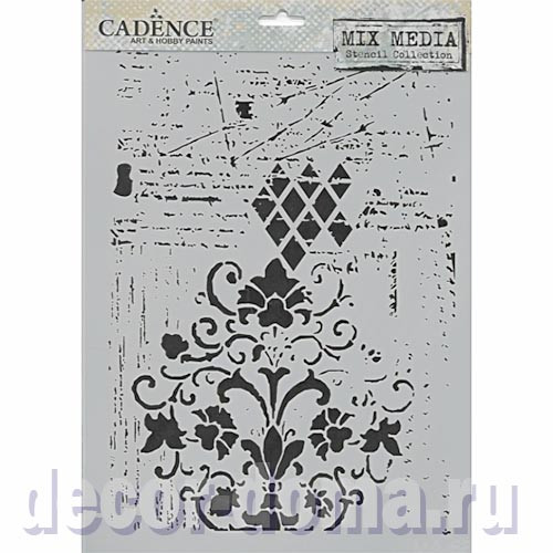 Вазон барокко, трафарет Cadence Mixed Media, 21х29 см