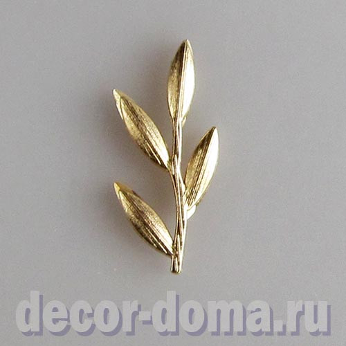 Украшение, верба с кристаллами, 3,5 х 1,5 см Украшение, верба с кристаллами, 3,5 х 1,5 см