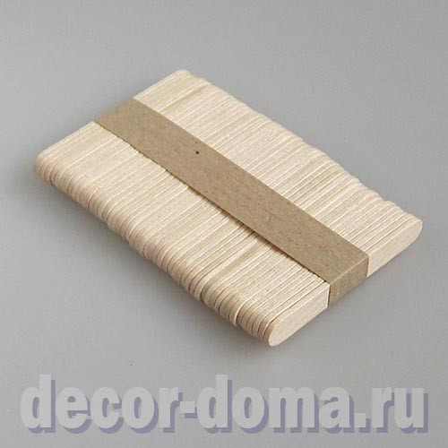 Палочки деревянные, короткие, 6,5 см, 50 шт.