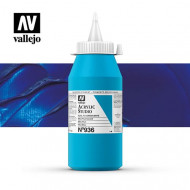 Акриловая краска Vallejo Studio, 1 л, цвет 936, Синий флюоресцентный Акриловая краска Vallejo Studio, 1 л, цвет 936, Синий флюоресцентный