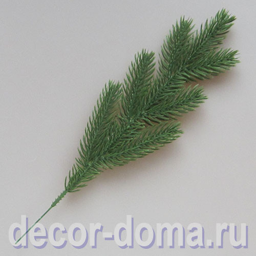 Ветка ели, 5 лапок, 33 см, 1 шт.