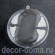 Медальон, шар плоский из прозрачного пластика, 11 см Медальон, шар плоский из прозрачного пластика, 11 см