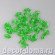 Листики зелёные, подвески, 1,4 см, 40 шт.