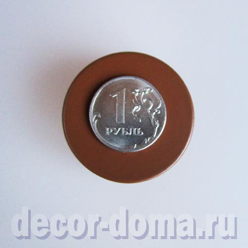 Стол круглый мини, 3,5 см, серия Шоколадная классика