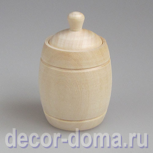 Бочонок деревянный, мини, 5 см, с крышкой Бочонок деревянный, мини, 5 см, с крышкой