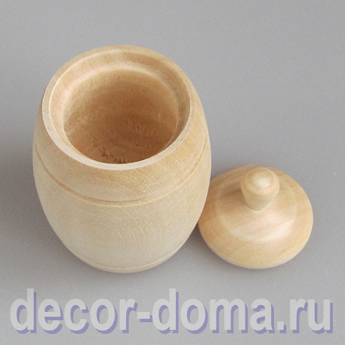 Бочонок деревянный, мини, 5 см, с крышкой Бочонок деревянный, мини, 5 см, с крышкой