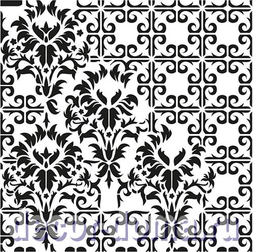 Трафарет Cadence, 25х25 см, фон 009