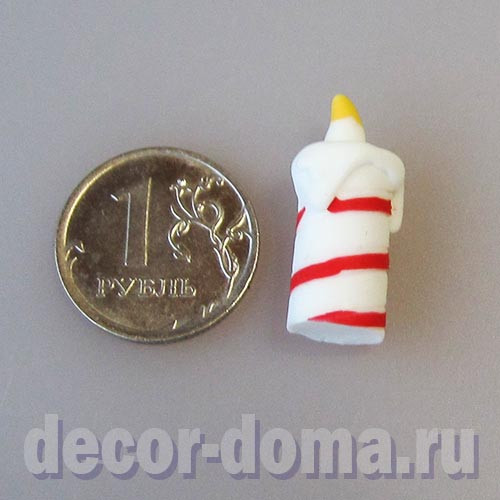 Свеча рождественская мини, 2,5 см Свеча рождественская мини, 2,5 см