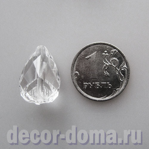 Капля, 2 см, подвеска, прозрачный пластик, 10 шт. Капля, 2 см, подвеска, прозрачный пластик, 10 шт.