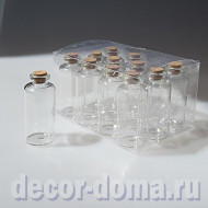 Бутылочки мини, 3,2х7 см, 12 шт.