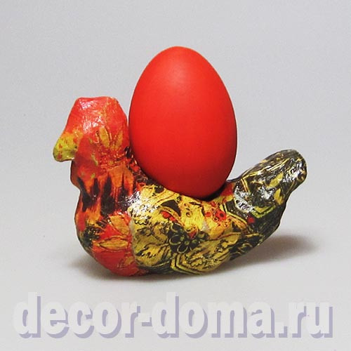 Курочка, подставка, фигурка из папье-маше, объемная, DECOPATCH Курочка, подставка, фигурка из папье-маше, объемная, DECOPATCH