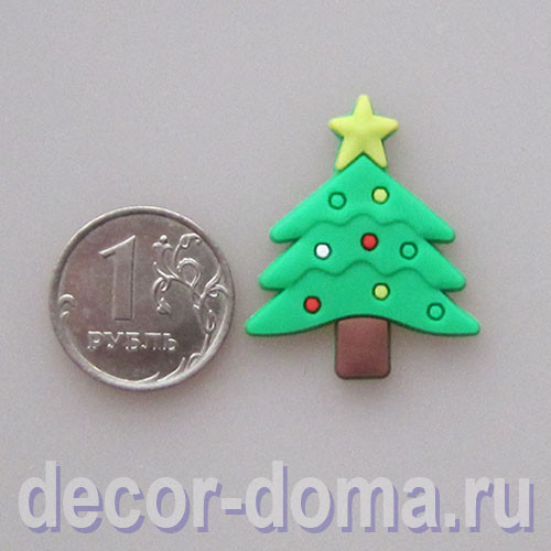 Ёлочка, декор новогодний, 3 см Ёлочка, декор новогодний, 3 см