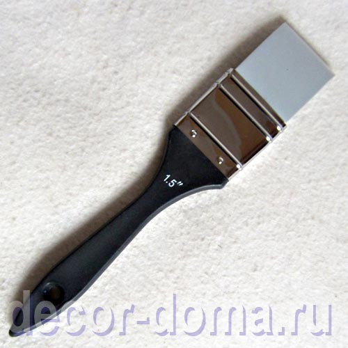 Кисть флейц, мастихин из силикона, №40