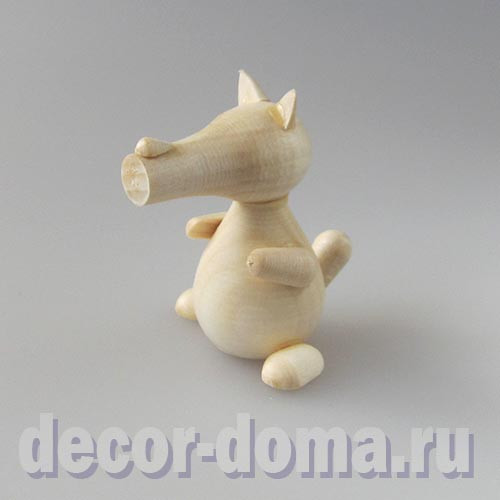 Волк, фигурка деревянная, 5,5 см Волк, фигурка деревянная, 5,5 см