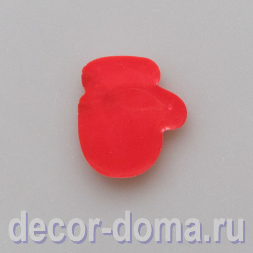Варежка, декор новогодний, 3 см Варежка, декор новогодний, 3 см