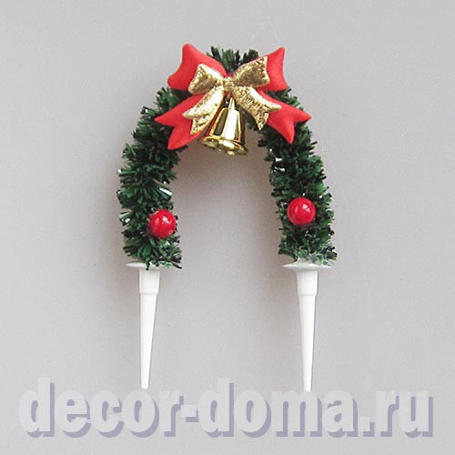 Топпер мини, рождественская арка, 9,5 см