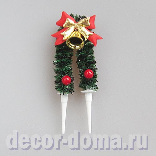 Топпер мини, рождественская арка, 9,5 см