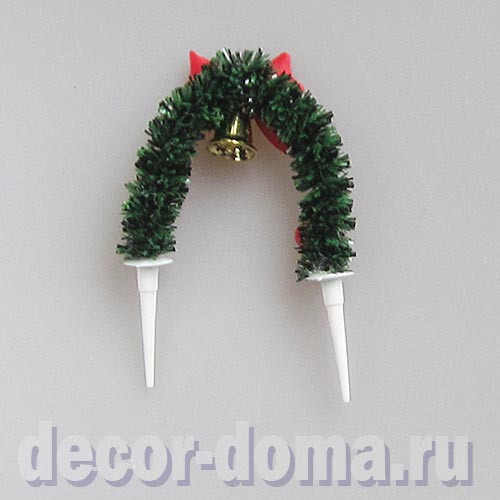 Топпер мини, рождественская арка, 9,5 см