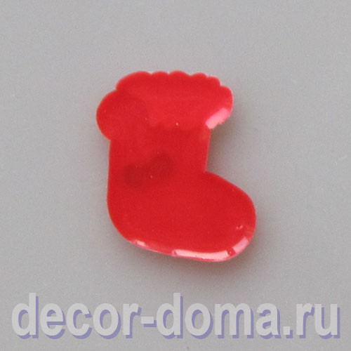 Сапожок, декор новогодний, 2,7 см Сапожок, декор новогодний, 2,7 см