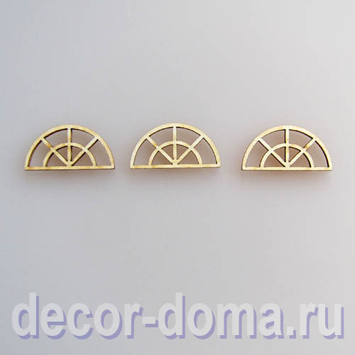 Окошки мини, полукруглые, фигурки из фанеры, 3,2х1,6 см, 3 шт. Окошки мини, полукруглые, фигурки из фанеры, 3,2х1,6 см, 3 шт.