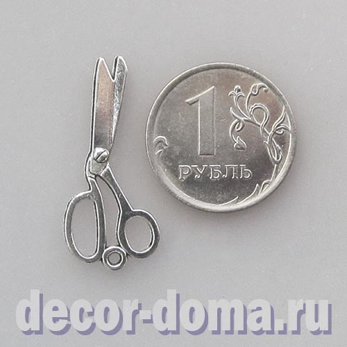 Ножницы миниатюрные, подвеска, 3 см Ножницы миниатюрные, подвеска, 3 см