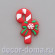 Посох рождественский, декор, 3,7 см