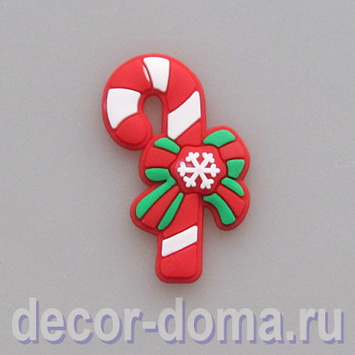 Посох рождественский, декор, 3,7 см