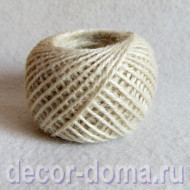 Шпагат джутовый, 30 м, цвет бежевый