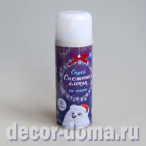 Снег смываемый, в баллончике, 250 мл