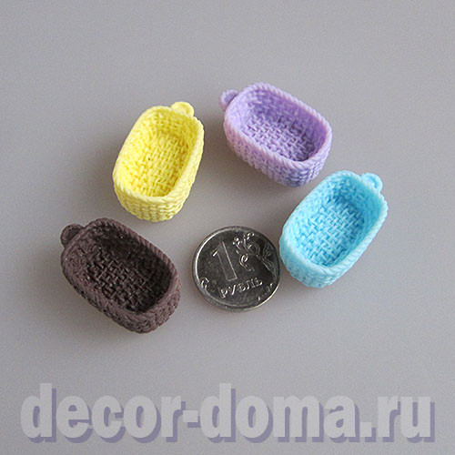 Хлебница, плетёнка мини, 2,5 см, 1 шт.