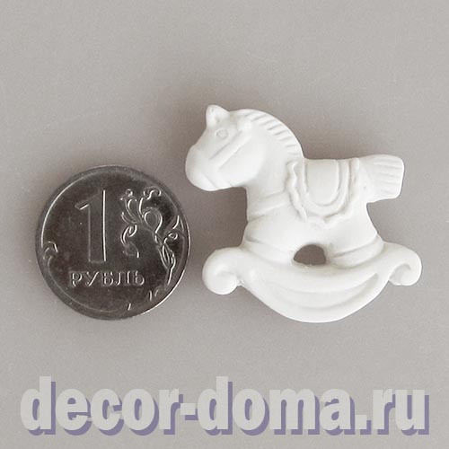 Лошадка-качалка, 3 см, плоская фигурка Лошадка-качалка, 3 см, плоская фигурка