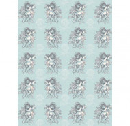 Бумага Decopatch, 761, Ангелочки на голубом Бумага Decopatch, 761, Ангелочки на голубом
