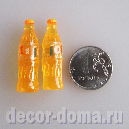 Газировка в бутылке мини, 3,2 см, 2 шт. Газировка в бутылке мини, 3,2 см, 2 шт.