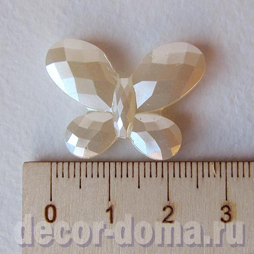 Бабочка-подвеска перламутровая, 2,7 см, 2 шт. Бабочка-подвеска перламутровая, 2,7 см, 2 шт.