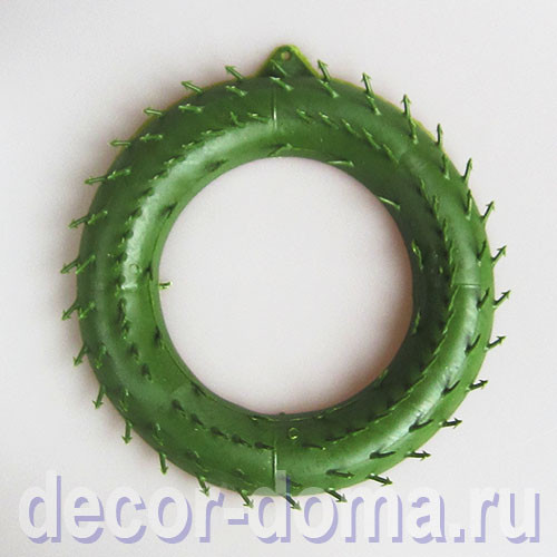 Основа для венка, 21 см, с подвесом, пластик
