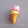 Мороженое рожок мини, 3,5 см