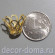 Колпачки, шапочки для бусин и шаров, 12 х 15 мм, розетка, 10 шт., цвет золотой Колпачки, шапочки для бусин и шаров, 12 х 15 мм, розетка, 10 шт., цвет золотой