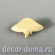 Скат коричневый, рыба, миниатюра, 2,5х3,5 см
