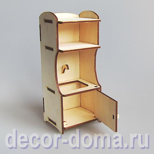 Умывальник мойдодыр, 15 см, мебель мини, заготовка для декора Умывальник мойдодыр, 15 см, мебель мини, заготовка для декора