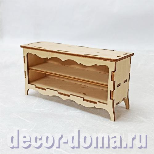 Тумба под телевизор, мебель мини, 14х4,5х7 см, заготовка для декора Тумба под телевизор, мебель мини, 14х4,5х7 см, заготовка для декора