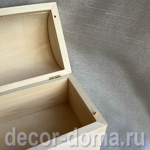 Сундук с высокой крышкой, массив липы, 23 см