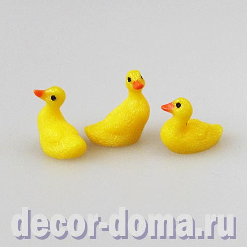 Утята микро, жёлтые, 1,5-2 см, пластик, 3 шт. Утята микро, жёлтые, 1,5-2 см, пластик, 3 шт.