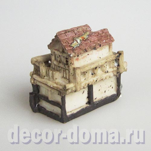 Дом на сваях, миниатюра, 6 см, полистоун
