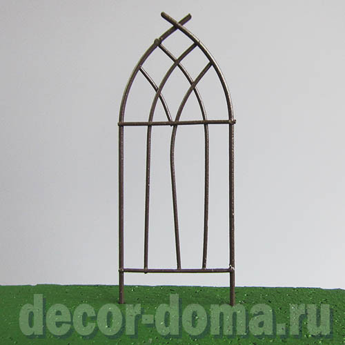 Опора для растений мини, готика, 11 см, металл коричневый Опора для растений мини, готика, 11 см, металл коричневый