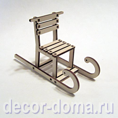 Санки миниатюрные финские, 13,5 см Санки миниатюрные финские, 13,5 см