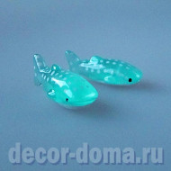 Китовые акулы, 3,5 см, фигурки миниатюрные, 2 шт. Китовые акулы, 3,5 см, фигурки миниатюрные, 2 шт.