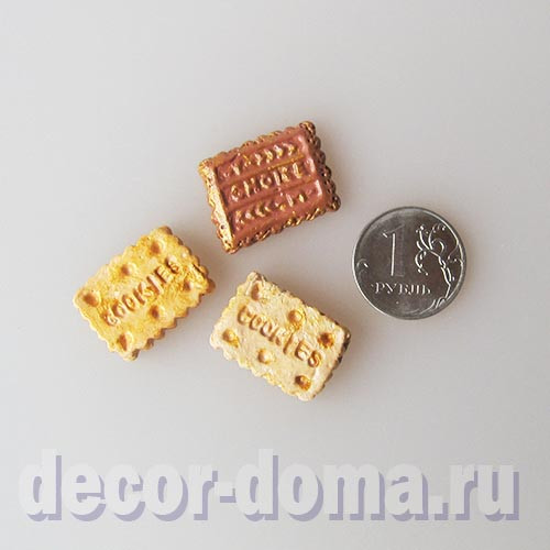 Печенье мини, 2х1,5 см, 3 шт., ручная работа Печенье мини, 2х1,5 см, 3 шт., ручная работа