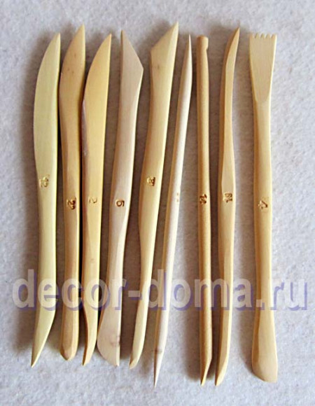 Деревянные стеки для лепки Деревянные стеки для лепки