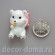 Мишка на подушке, фигурка миниатюрная, 3 см