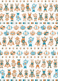 Бумага Decopatch, 642, Роботы